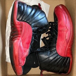 Jordan Black and Red Sneakers